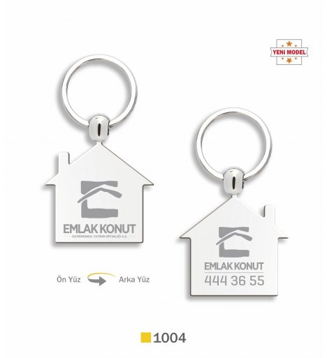 Metal House Keychain (1004 Ev Anahtarlık)