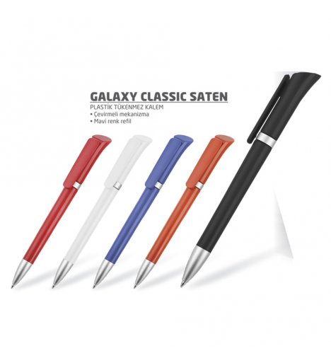  Plastic Ballpoint Pen (Galaxy Classic Saten)