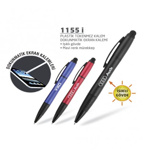  Plastic Ball Point Pen Touch Screen Pencil (1155 i)