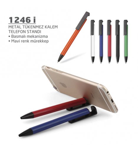 Metal Ballpoint Pen Phone Stand (1246 i)