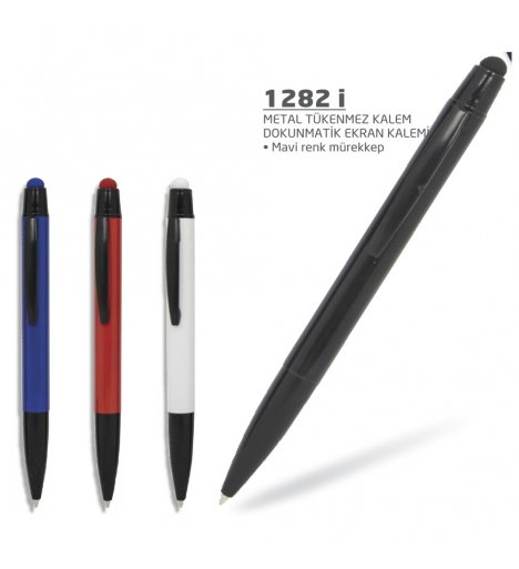 Metal Ball Point Pen Touch Screen Pencil (1282 i)
